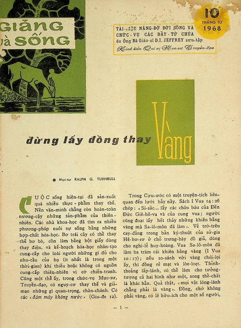 Giảng và Sống 10