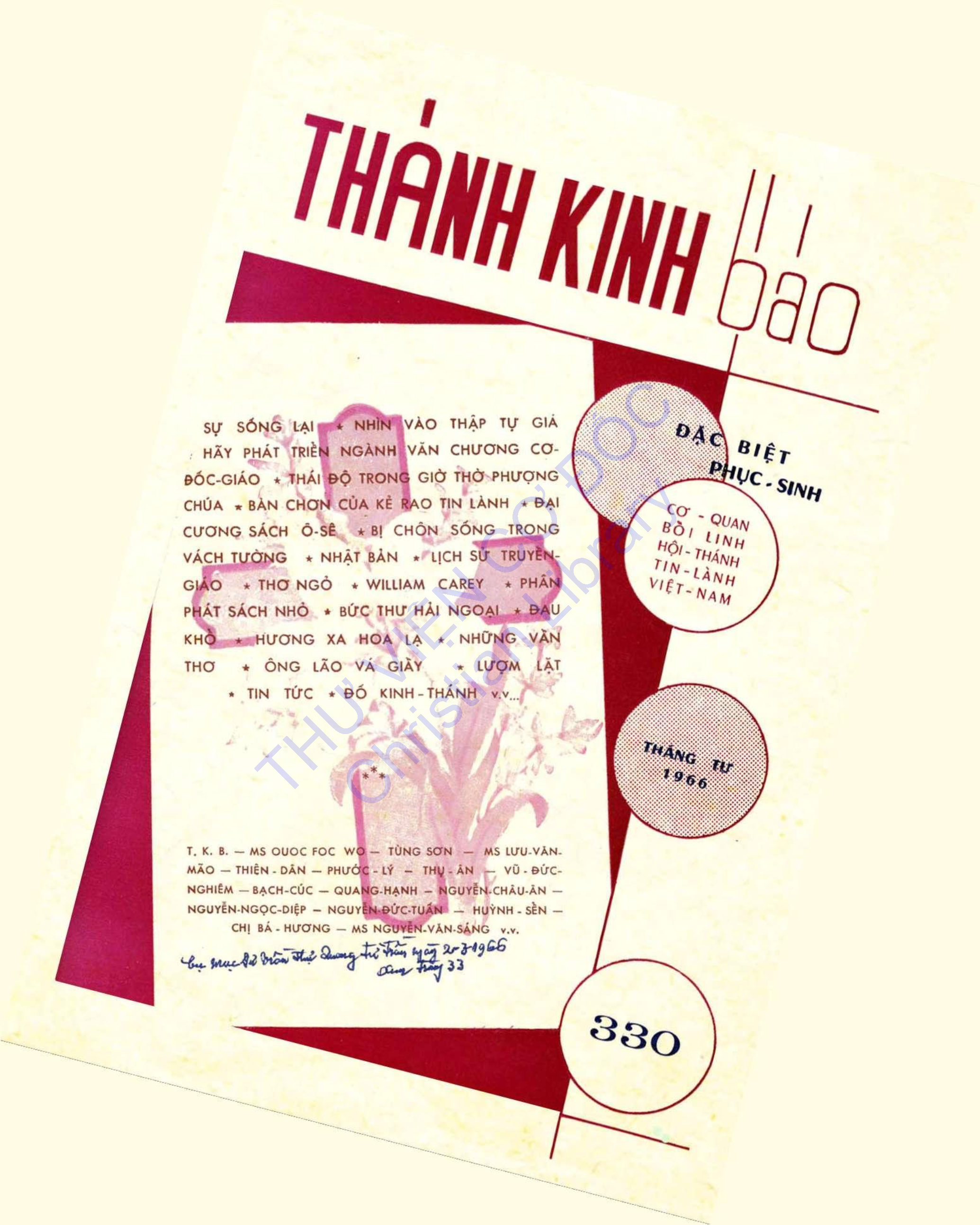 Thánh Kinh Báo 330