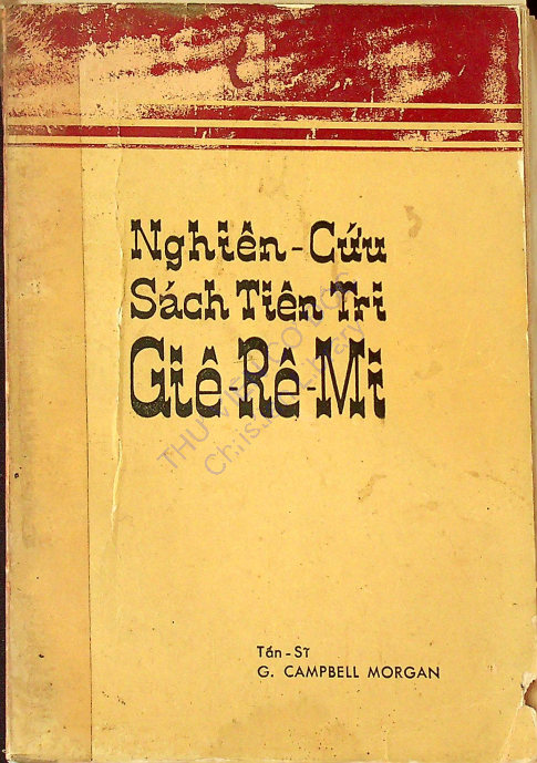 Nghiên cứu Sách Tiên Tri Giê-rê-mi