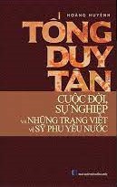 Tống Duy Tân - Cuộc đời, sự nghiệp và những trang viết về sỹ phu yêu nước