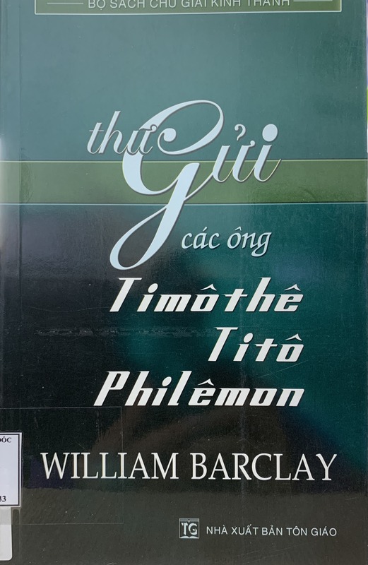 Thư gửi các ông Timôthê, TiTô, Philêmon