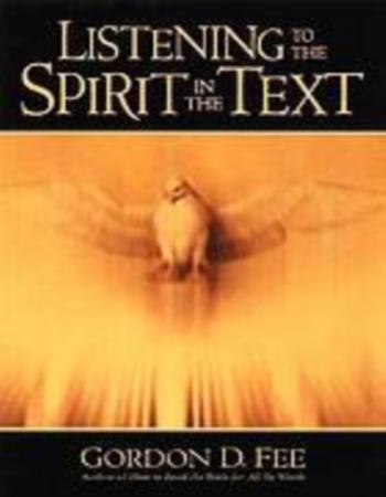 Listening to the spirit in the text