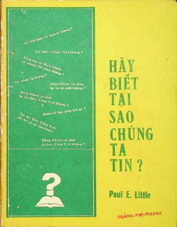 Hãy Biết Tại Sao Chúng Ta Tin?